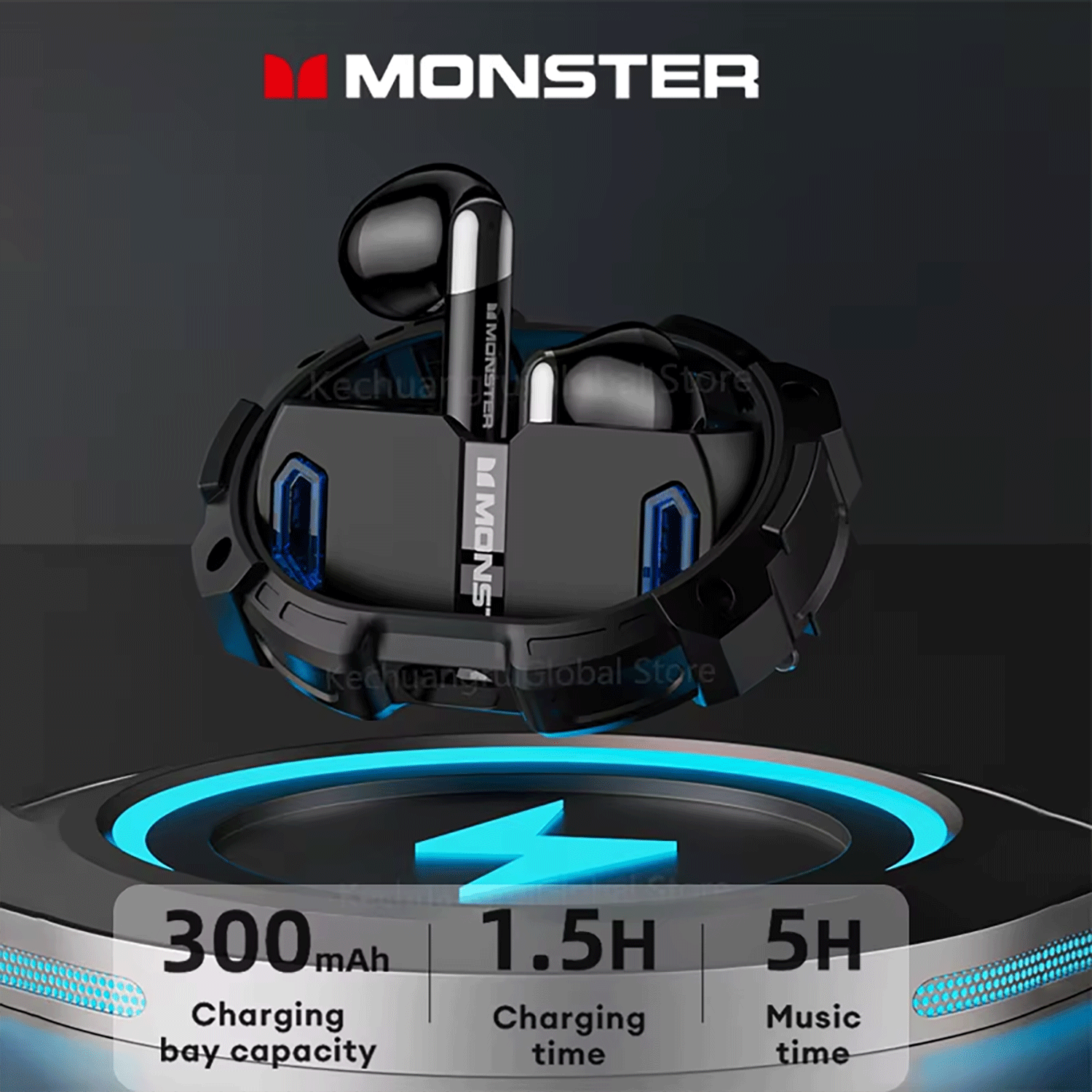 Monster Airmars XKT10 PRO TWS Earphones Wireless Bluetooth with Mic HiFi