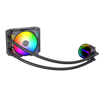 Lovingcool LC-W120-D 120mm ARGB Liquid Cooler with Temp Screen (White)
