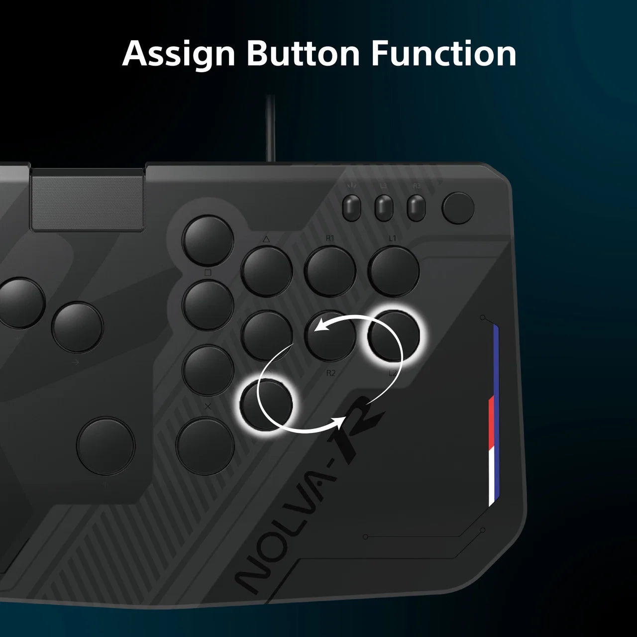 Hori Nolva Reactor Mechanical All-Button Arcade Controller for PS5/PS4/PC (SPF-050A)