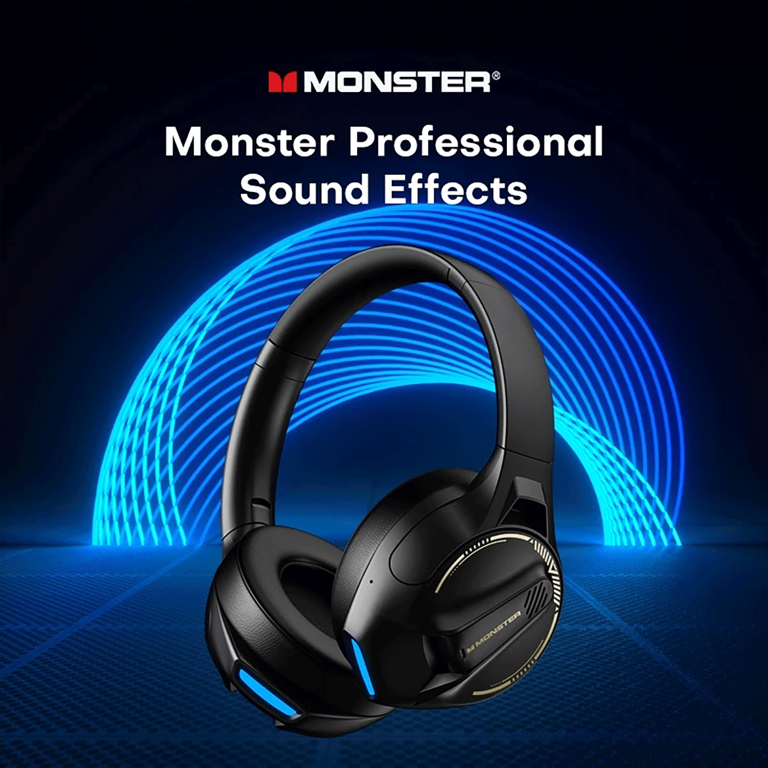 Monster XKH03 Wireless Gaming Headset With Mic Hi-Fi Sound Deep Bass