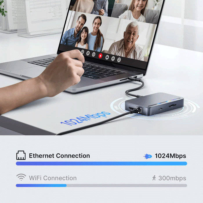 JSAUX USB-C 10 in 1 Docking Station - MP03L