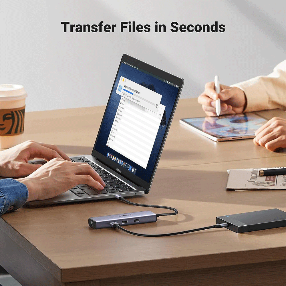UGREEN USB-C 6-In-1 Multifunction Adapter - 15cm [CM512/15598]