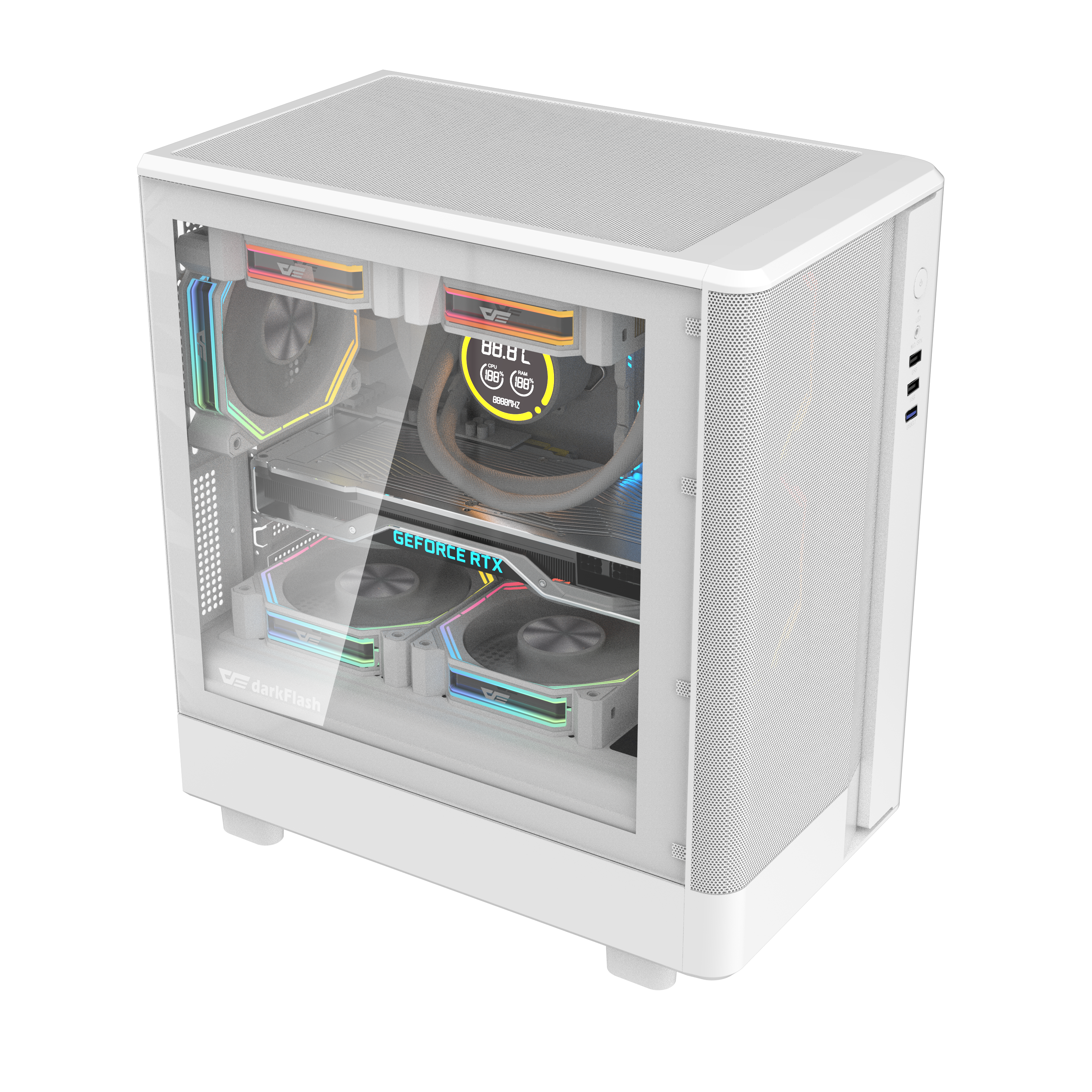 DarkFlash DB330M Mesh M-ATX PC Case