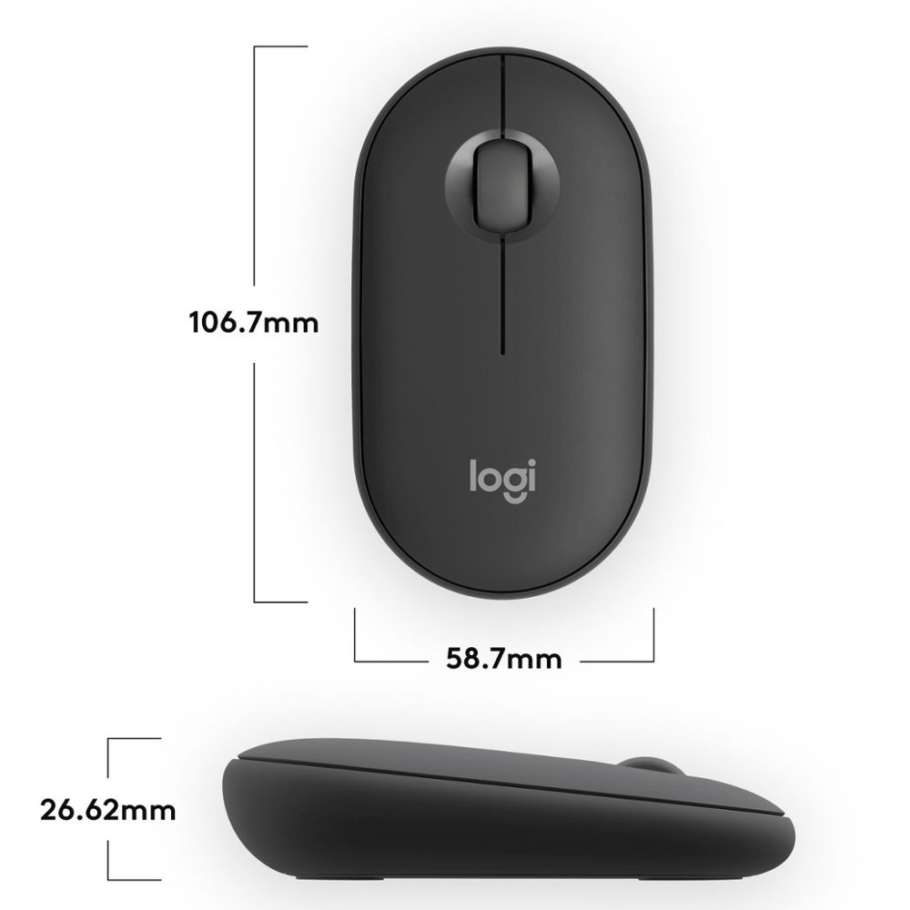 Logitech M350S Pebble Mouse 2 Tonal