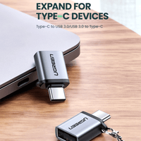 UGREEN USB-C 3.1 Male To USB A 3.0 Female OTG Adapter (Space Gray) [US270/50283]