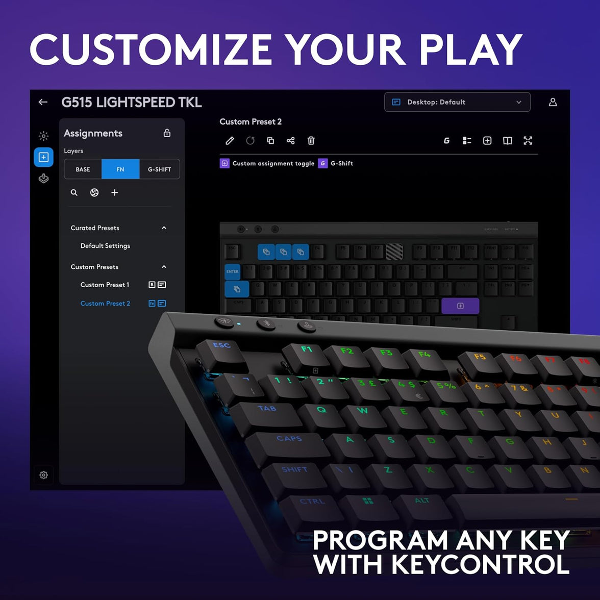 Logitech G515 Lightspeed TKL GAMING KEYBOARD