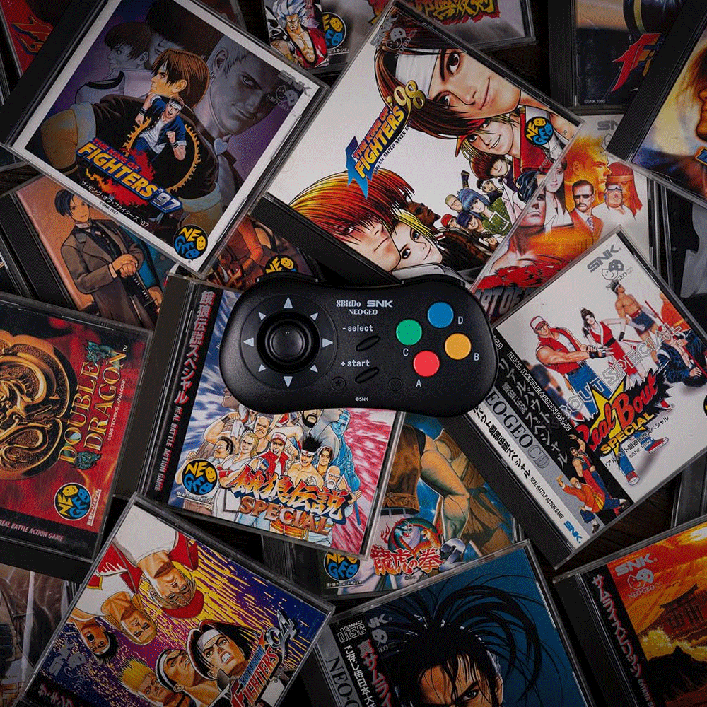 8BitDo NeoGeo Wireless Controller for Windows/NeoGeo Mini/Android [Black] [80HC01]