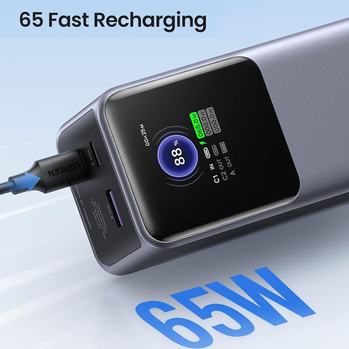 UGREEN Quick Charging  130W Power Bank 20000mah [PB721/35524B]
