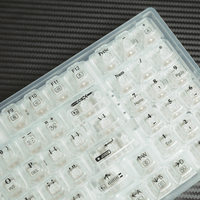 E-Yooso Z-94 Single Light 94 Keys Hot Swappable Mechanical Keyboard Transparent Light Green Linear [White Switch]