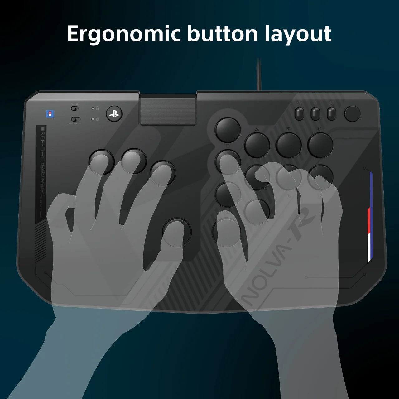 Hori Nolva Reactor Mechanical All-Button Arcade Controller for PS5/PS4/PC (SPF-050A)