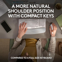 Logitech Wave Keys Ergonomic Wireless Keyboard
