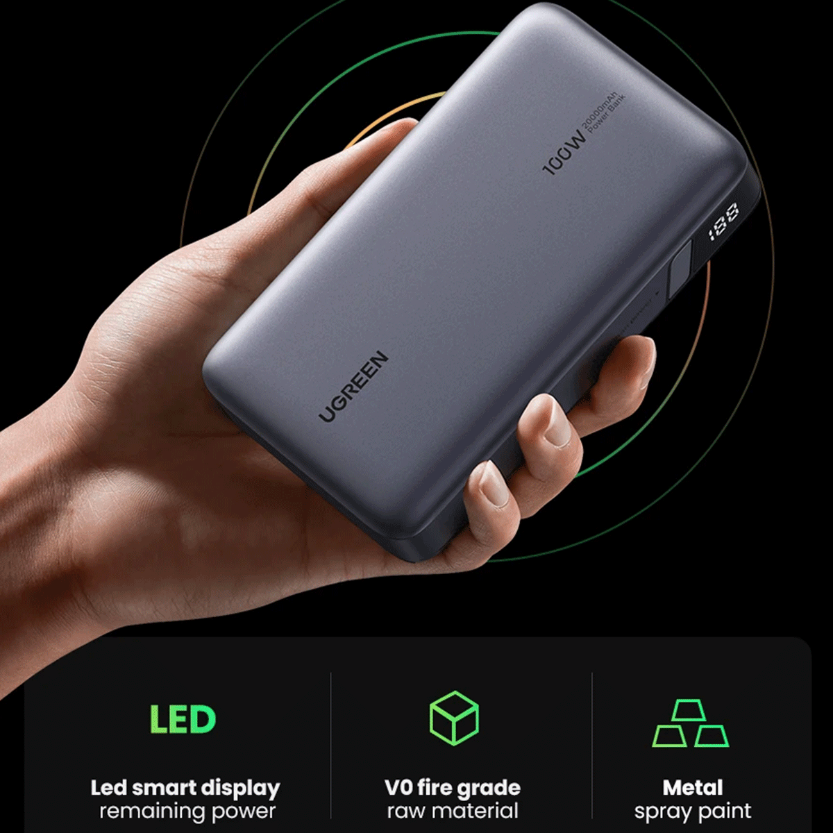 UGREEN 20000mAh 100W Powerbank [PB207/25188]