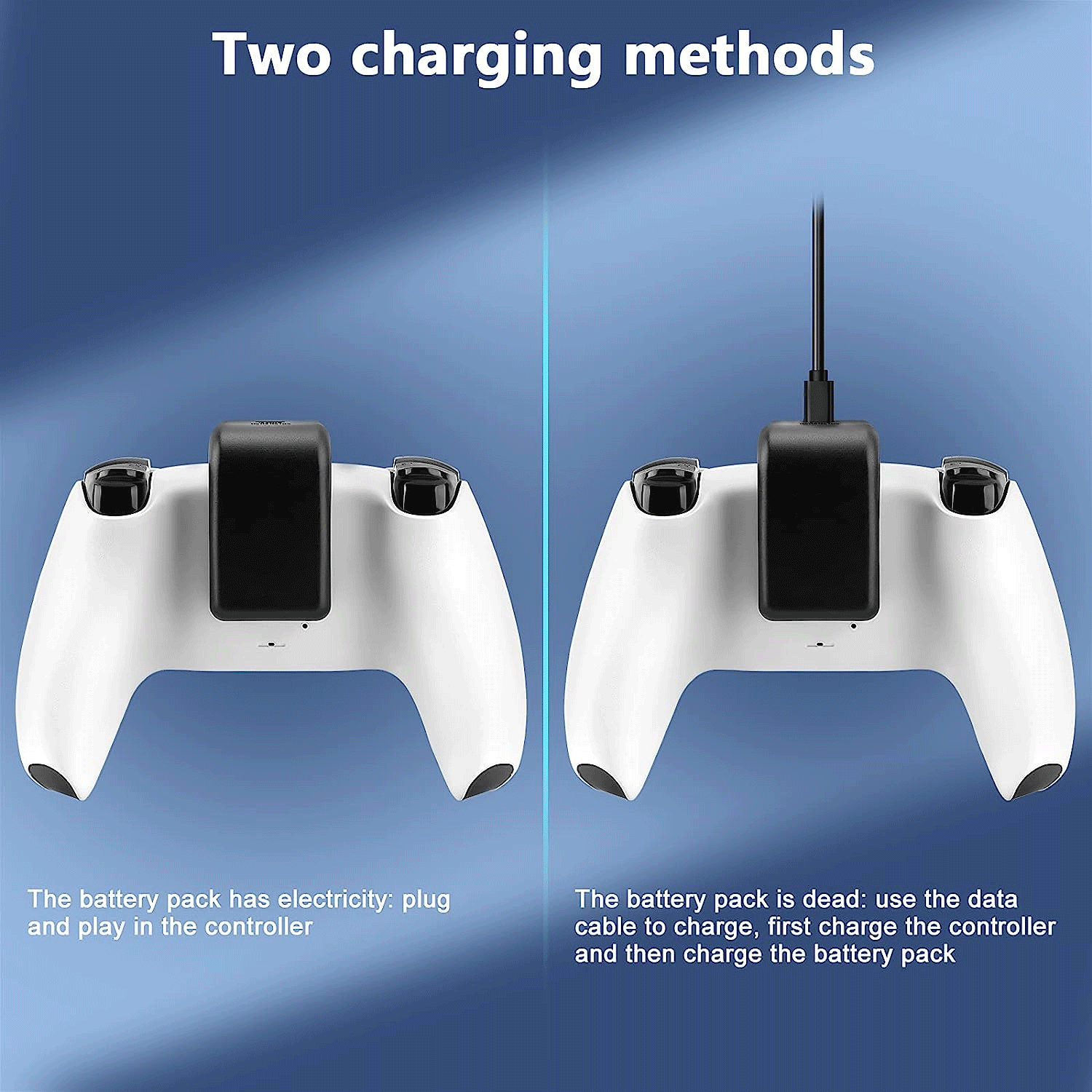 JYS Rechargeable Battery Pack for PS5 Controller