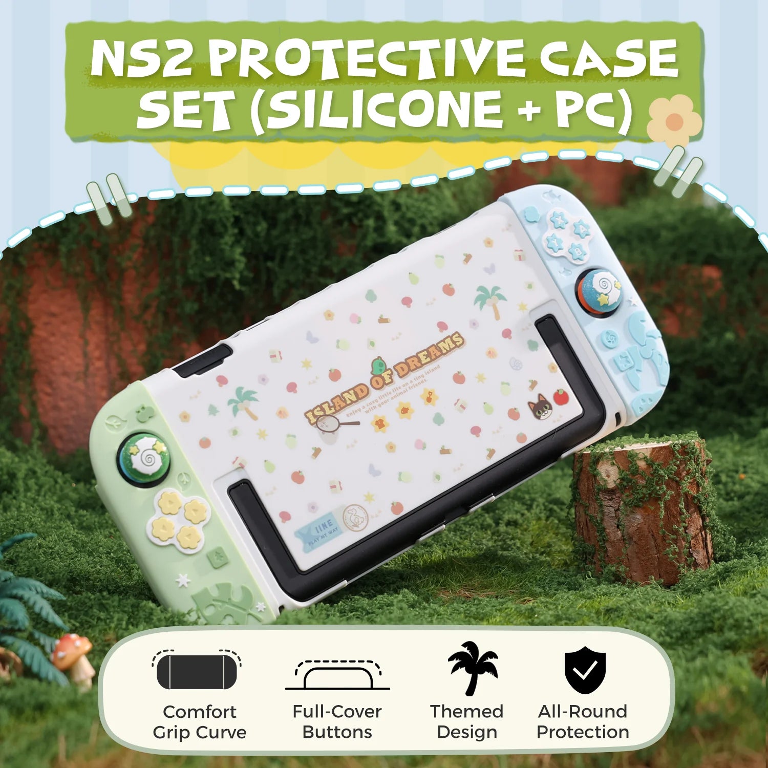 IINE Island Dream Protective Case for Nintendo Switch 2 L1268