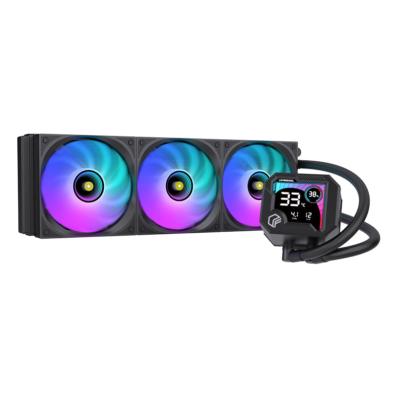 Lovingcool 360mm ARGB Liquid Cooler with Temp Screen