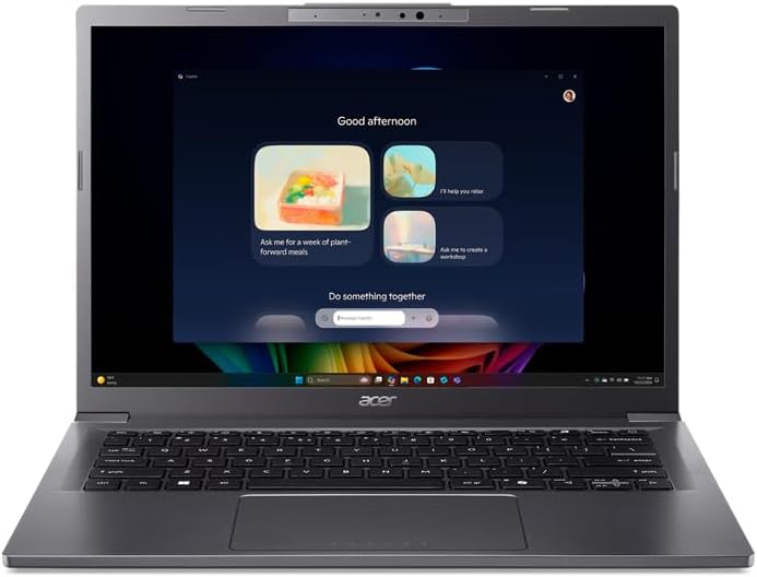 Acer Aspire 14 AI Copilot+ PC 14" WUXGA Intel Ultra 7 256V 16GB LPDDR5X RAM / 1TB SSD Intel ARC 140V Win 11 Gray A14-52M-72S0