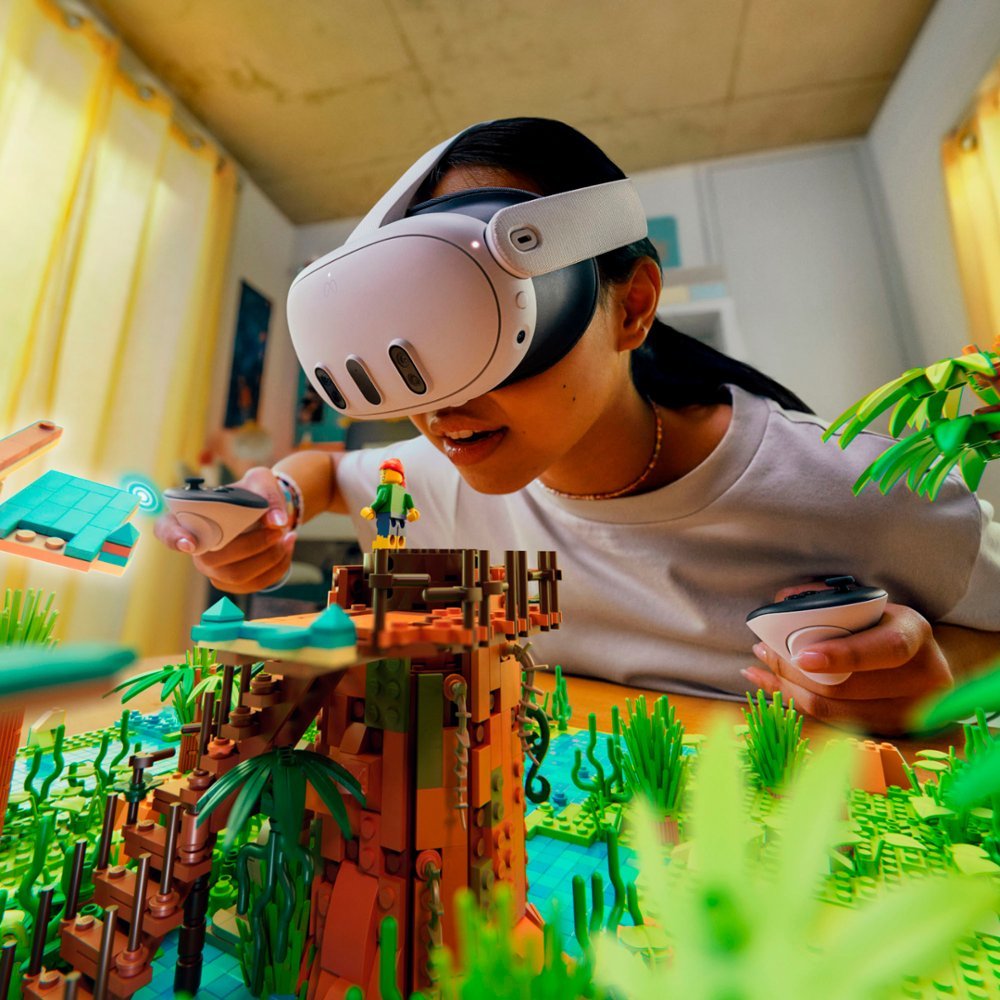 Meta Quest with realistic feeling playing games