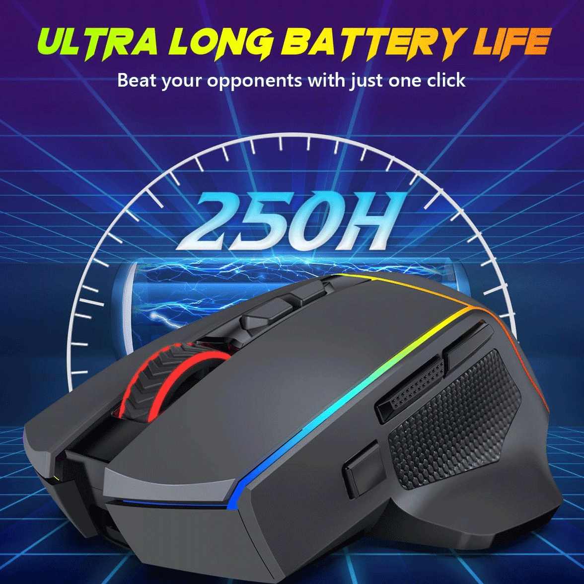 Redragon Axe RGB Wireless Gaming Mouse (M814RGB-PRO)