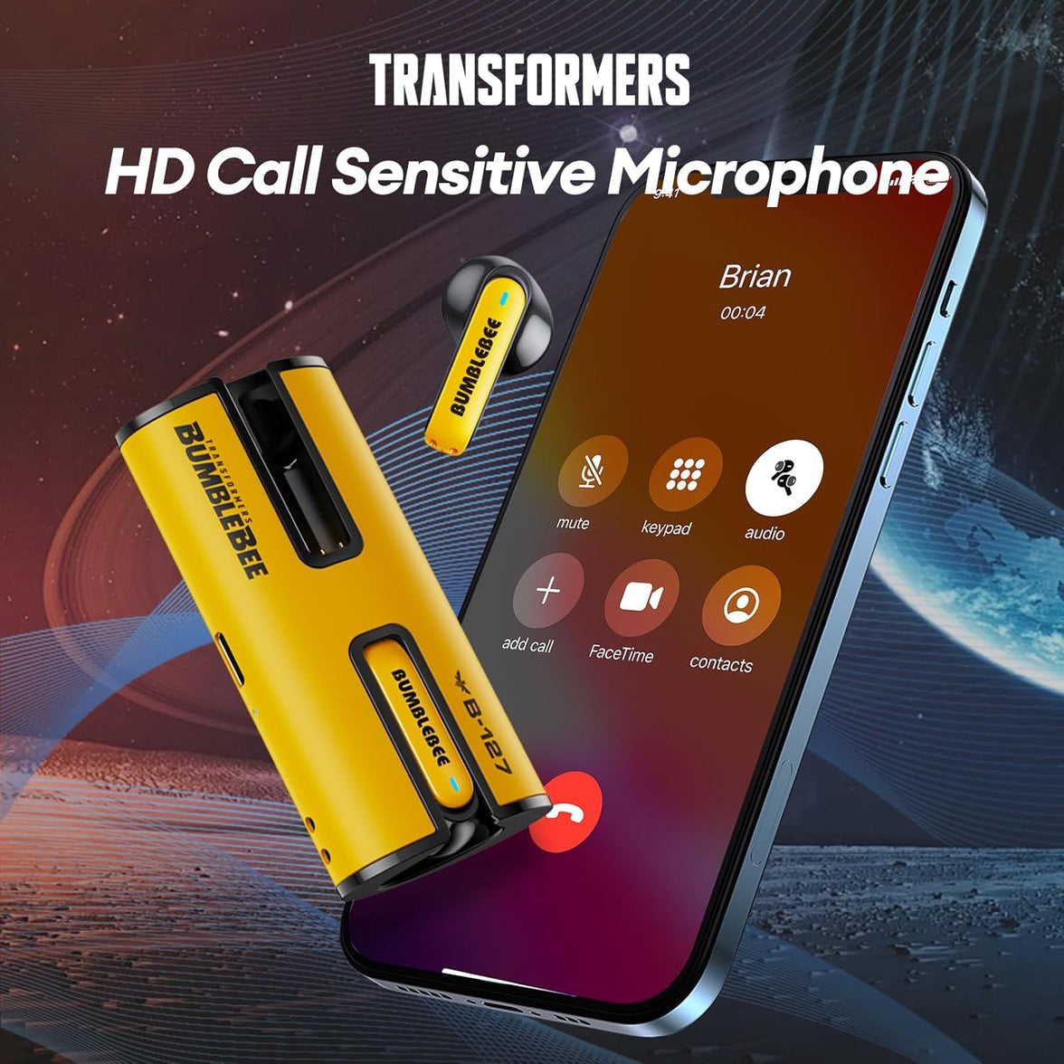 Transformers TF-T02 Bluetooth Earphone Smart touch HD