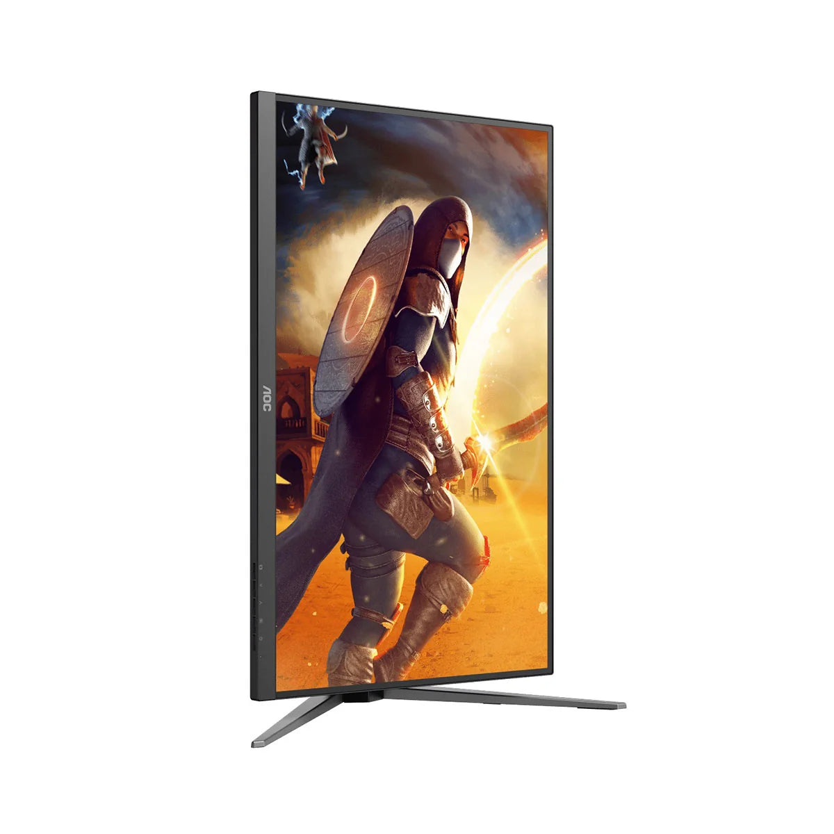 AOC U27G4/71 27" UHD (3840x2160) Dual Mode (FHD @ 320Hz or UHD @ 160Hz) 0.5ms MPRT Adaptive-Sync Fast IPS Gaming Monitor with Tilt, Pivot, Swivel & Height Adjustment (Black/Red)