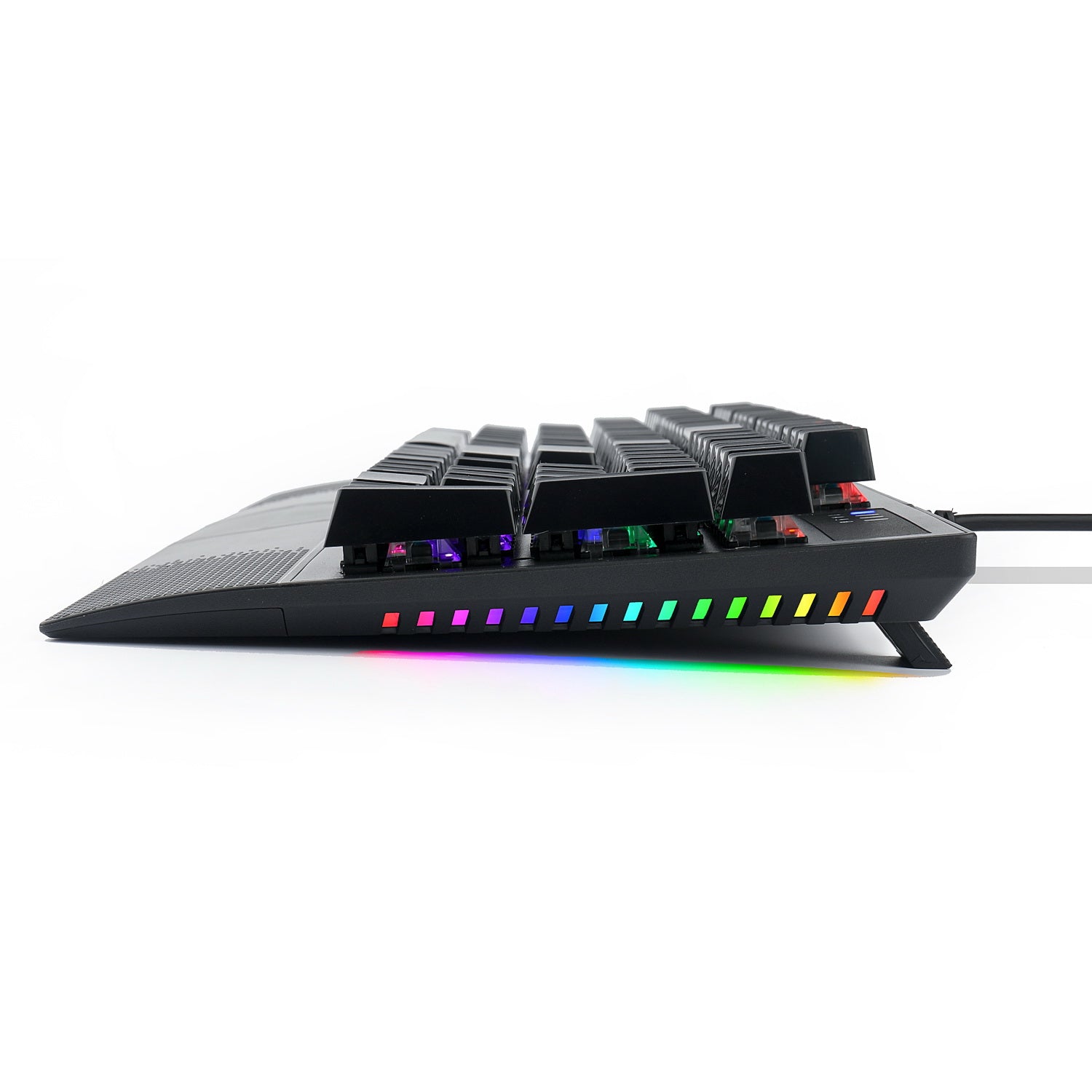 E-Yooso K-662 Rainbow Light 104 Keys Wired Mechanical Keyboard [Black]