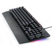 E-Yooso K-662 Rainbow Light 104 Keys Wired Mechanical Keyboard [Black]