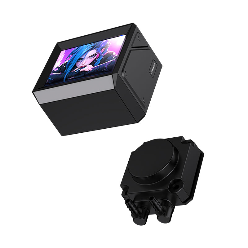 Lovingcool DP-240-02 40mm ARGB AIO Liquid CPU Cooler with LCD Screen (DP-B240 DP-W240)