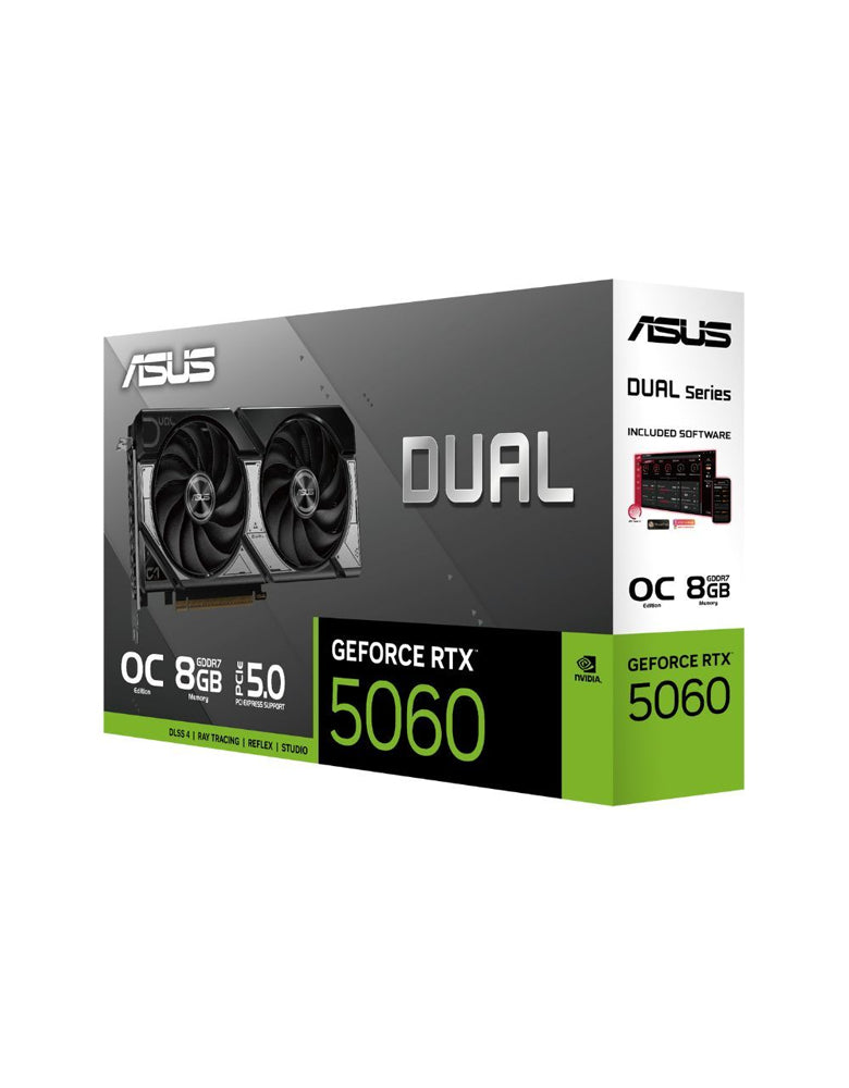 ASUS Dual GeForce RTX 5060 8GB GDDR7 OC Edition Graphics Card