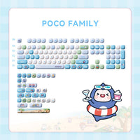 Akko Poco Family - Poco Penguin Keycap Set MOG Profile 136 Keys