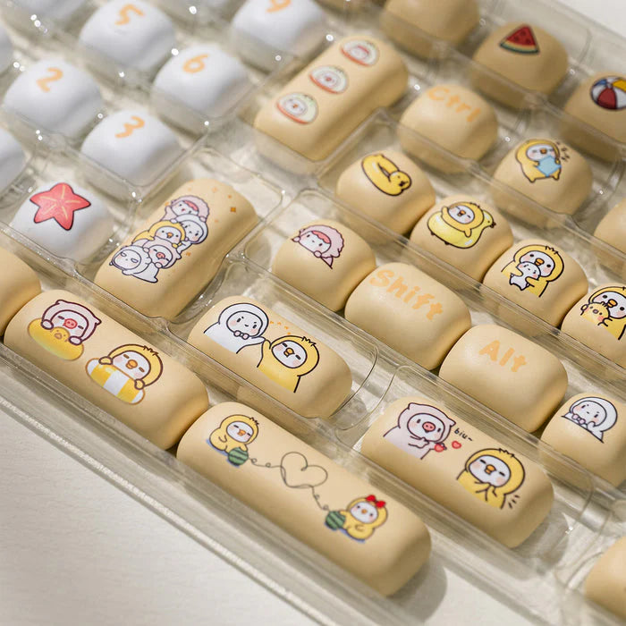 Akko Poco Family - Poco Duck Keycap Set MOG Profile 136 Keys