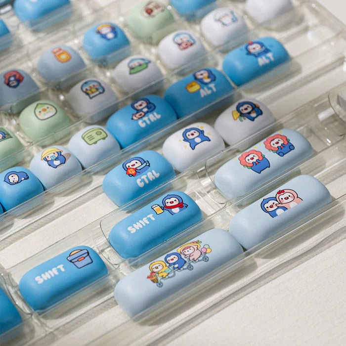 Akko Poco Family - Poco Penguin Keycap Set MOG Profile 136 Keys