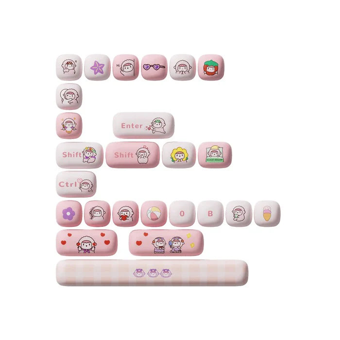 Akko Poco Family - Poco Lamb Keycap Set MOG Profile 136 Keys