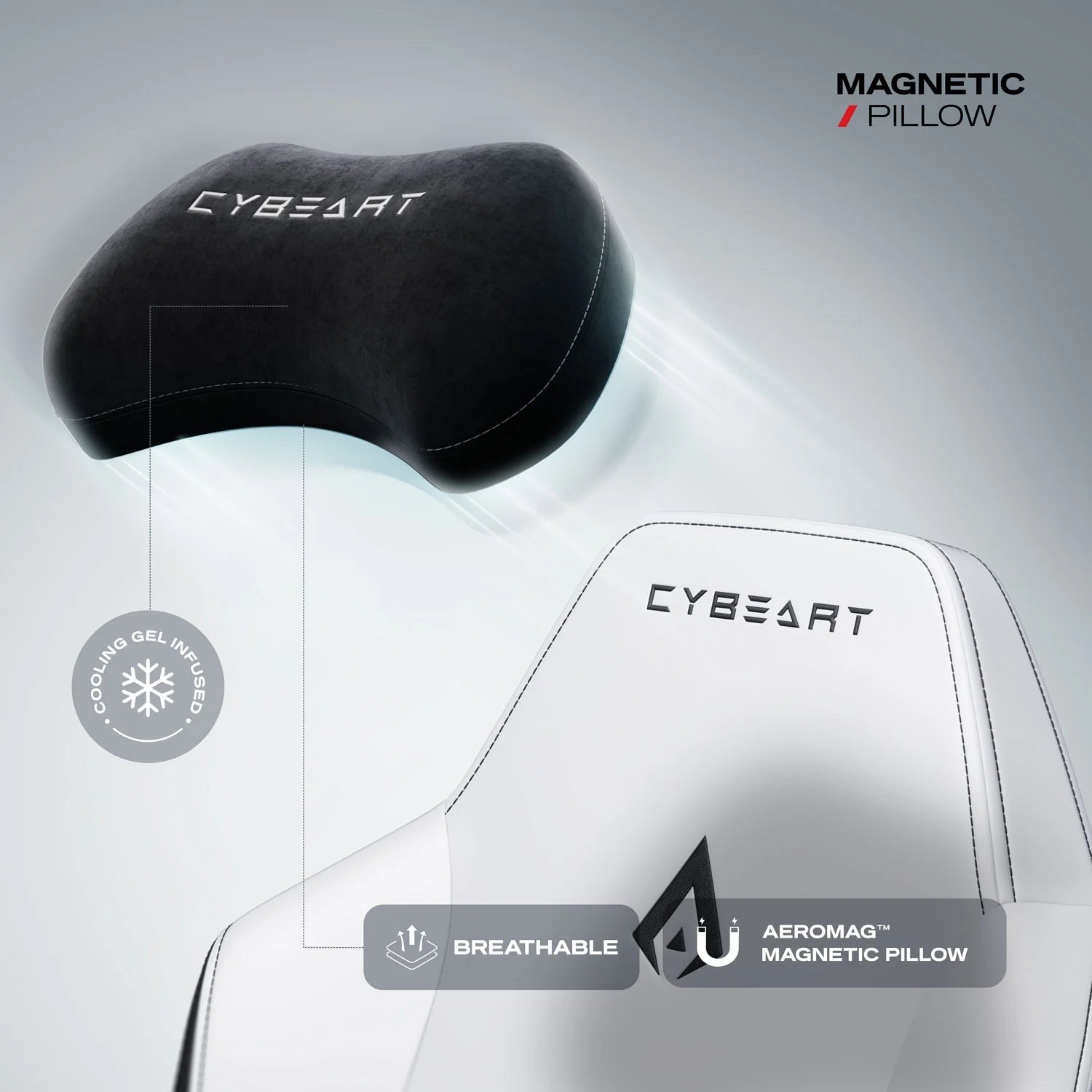 Cybeart Originals Apex Artic White Edition Gaming Chair (GC-PUAPEX-09)