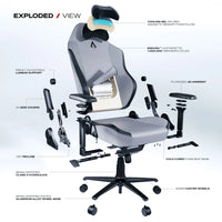Cybeart Originals Apex X11 Gray Gaming Chair (GC-PUAPEX-06)