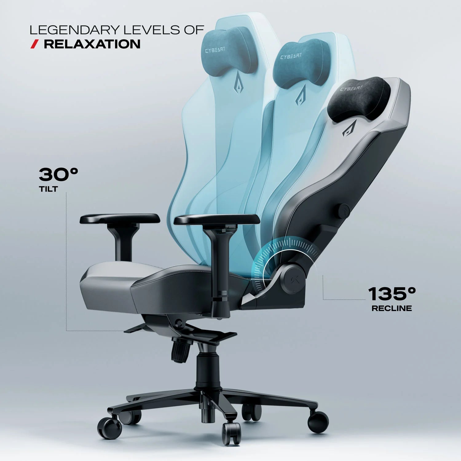 Cybeart Originals Apex X11 Gray Gaming Chair (GC-PUAPEX-06)