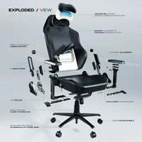 Cybeart Originals Apex Ghost Edition Gaming Chair Black (GC-PUAPEX-02)
