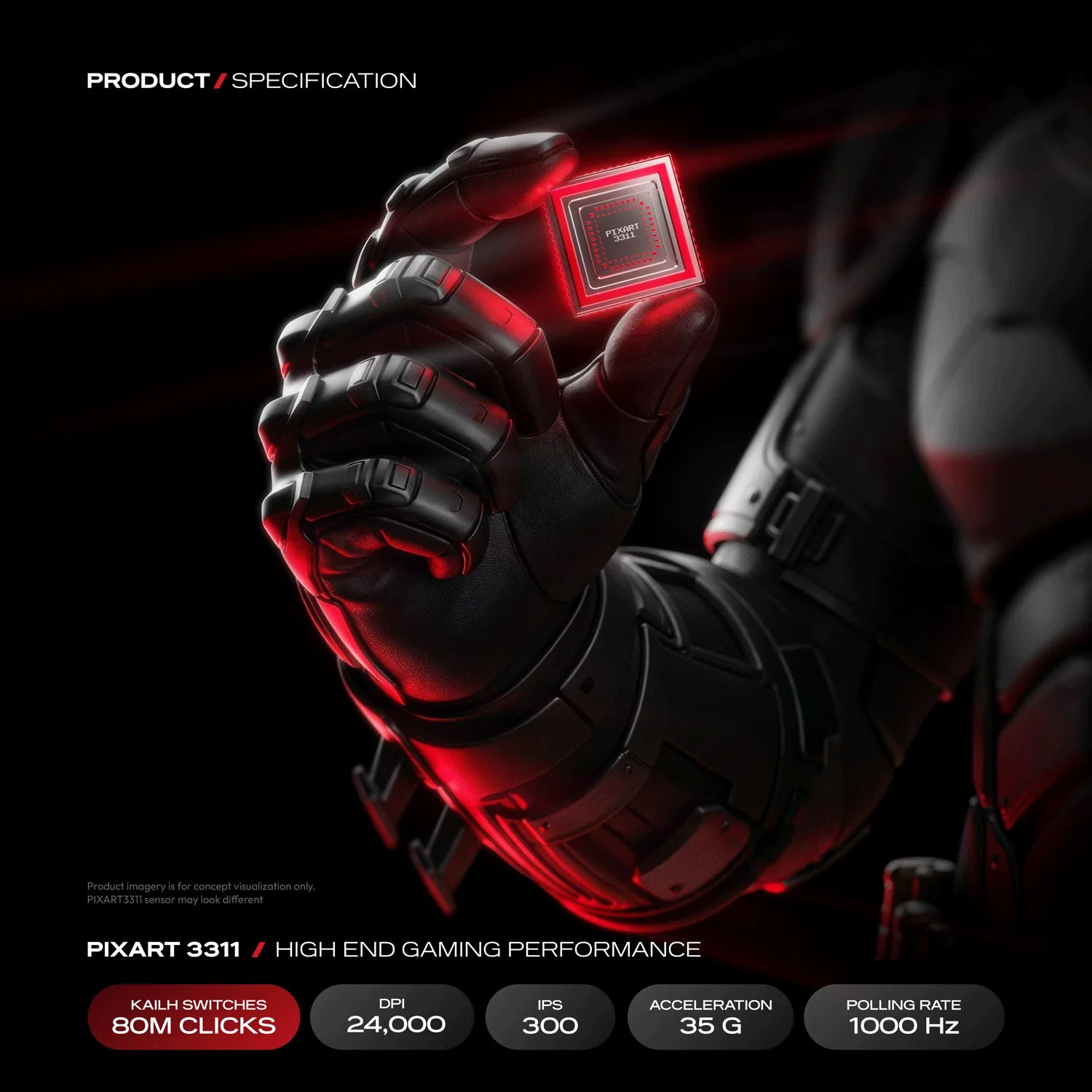 Cybeart Artemis Gaming Mouse Batman Edition