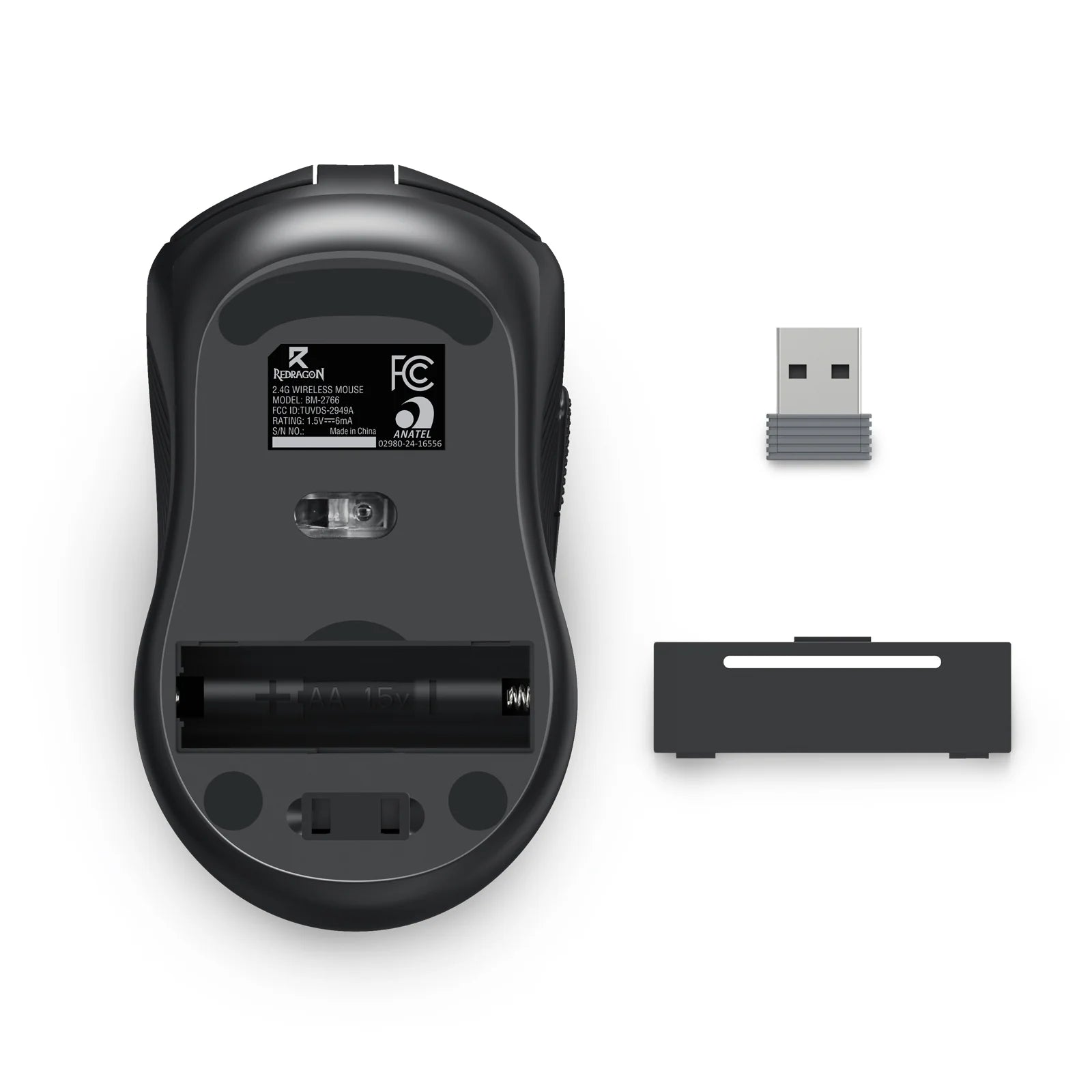 Redragon 2in1 Wireless Office Mouse & Keyboard Black (BS-7367-A)