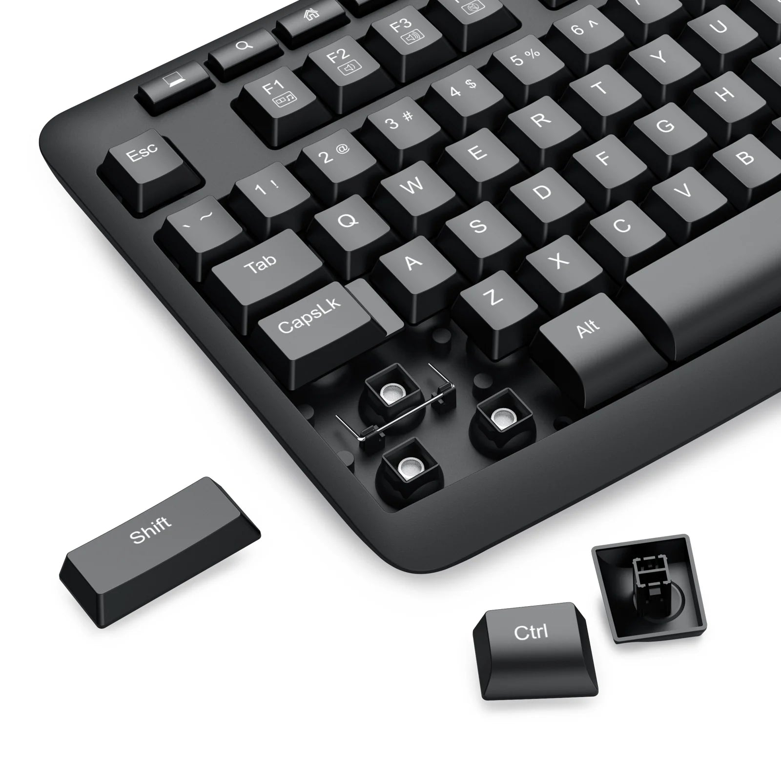 Redragon 2in1 Wireless Office Mouse & Keyboard Black (BS-7367-A)