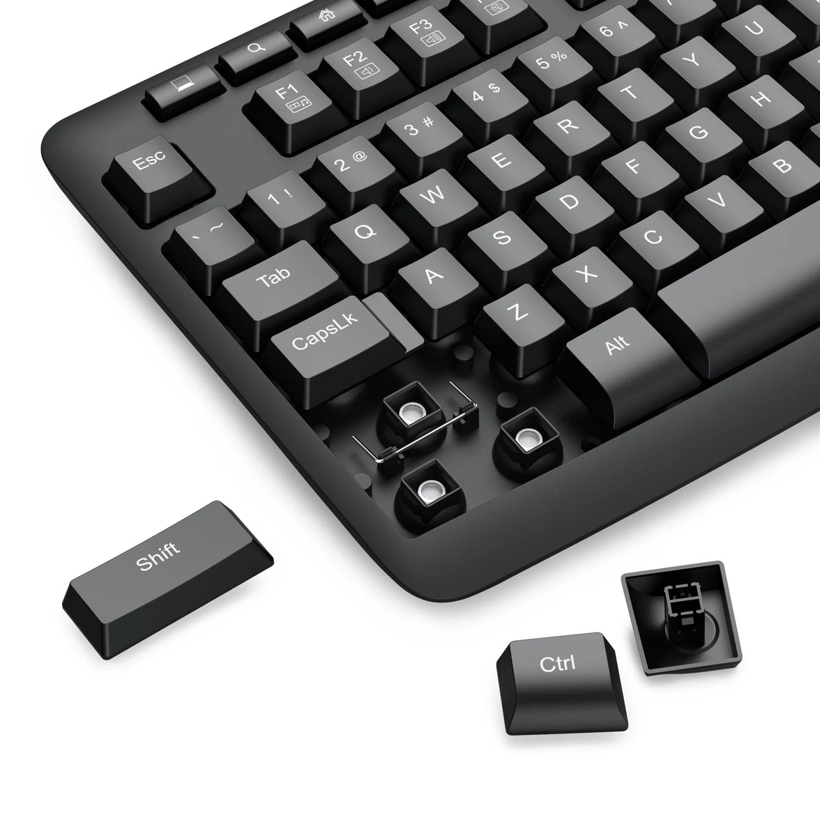 Redragon 2in1 Wireless Office Mouse & Keyboard Black (BS-7367-A)