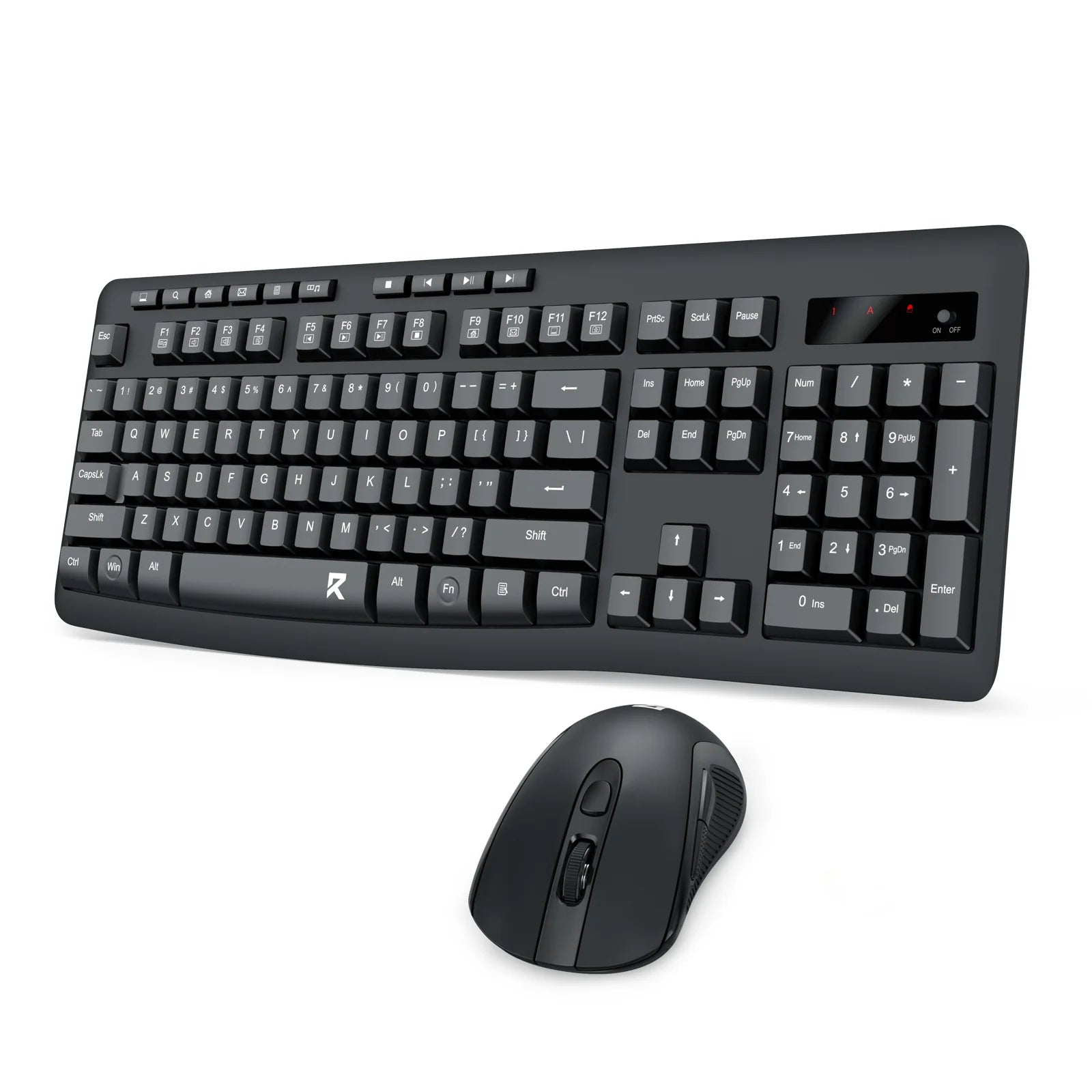 Redragon 2in1 Wireless Office Mouse & Keyboard Black (BS-7367-A)