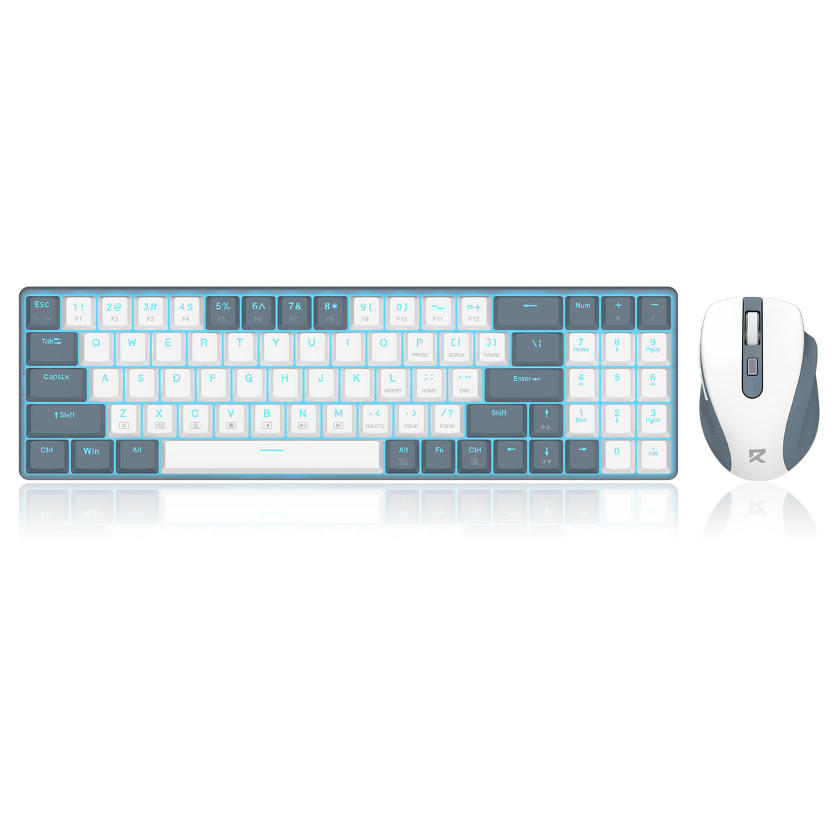 Redragon Office 2in1 Wireless Keyboard&Mouse Combo White-Grey (BS-8773-W)