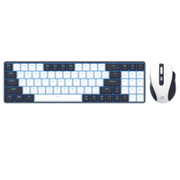 Redragon Office 2in1 Wireless Keyboard & Mouse Combo White-Black (BS-8773-VB)