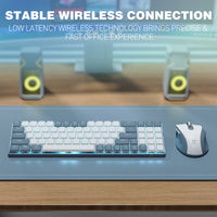 Redragon Office 2in1 Wireless Keyboard&Mouse Combo White-Grey (BS-8773-W)