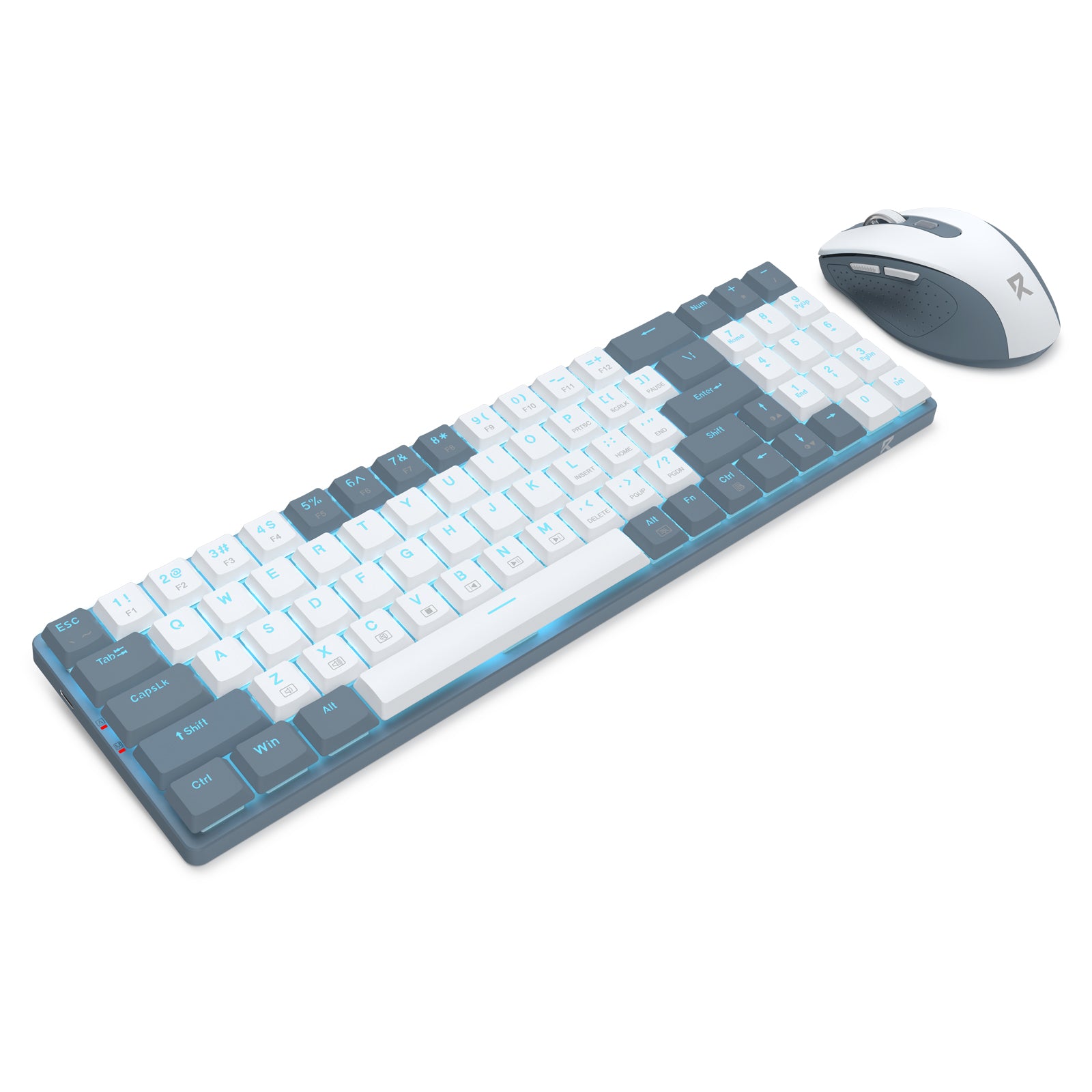 Redragon Office 2in1 Wireless Keyboard&Mouse Combo White-Grey (BS-8773-W)