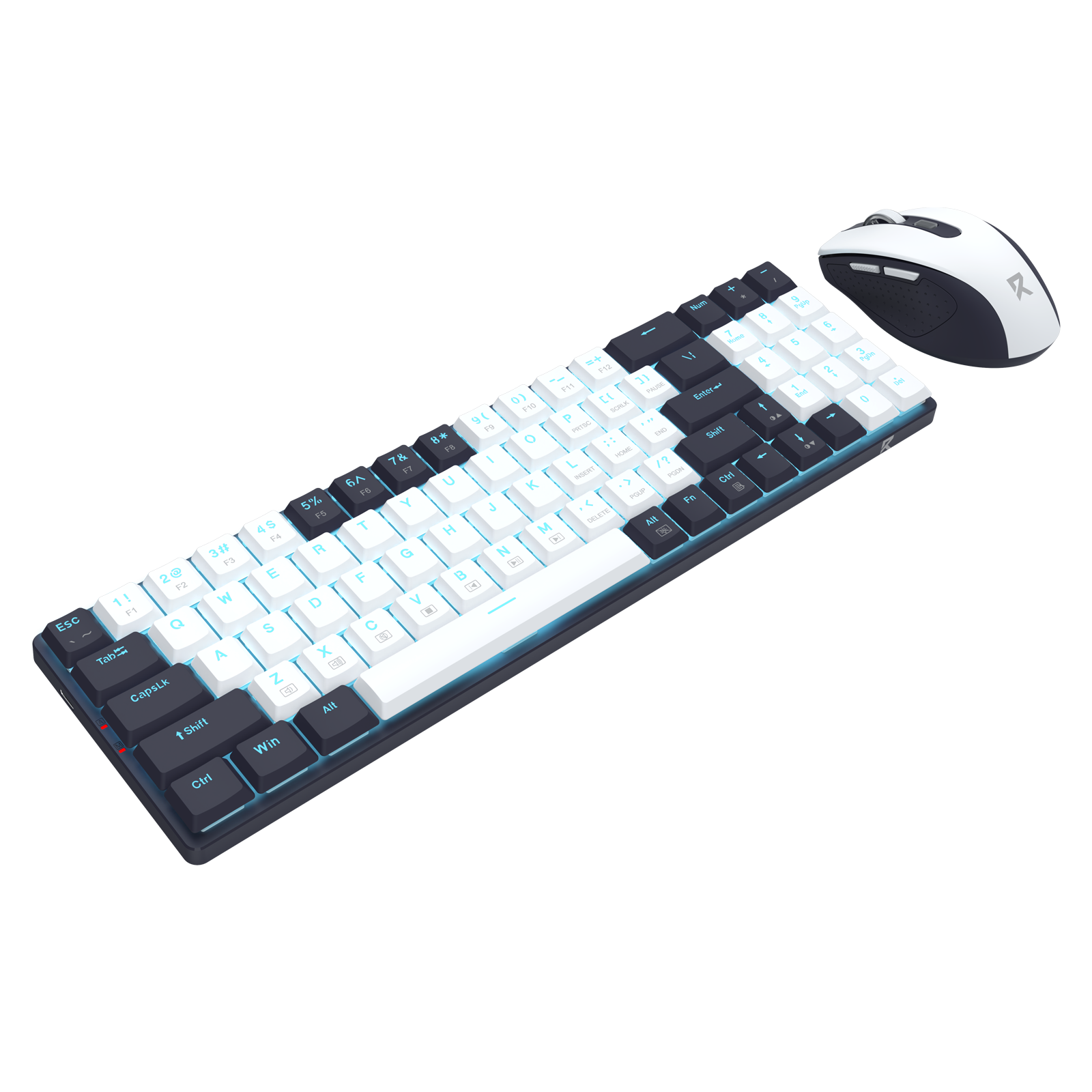 Redragon Office 2in1 Wireless Keyboard & Mouse Combo White-Black (BS-8773-VB)