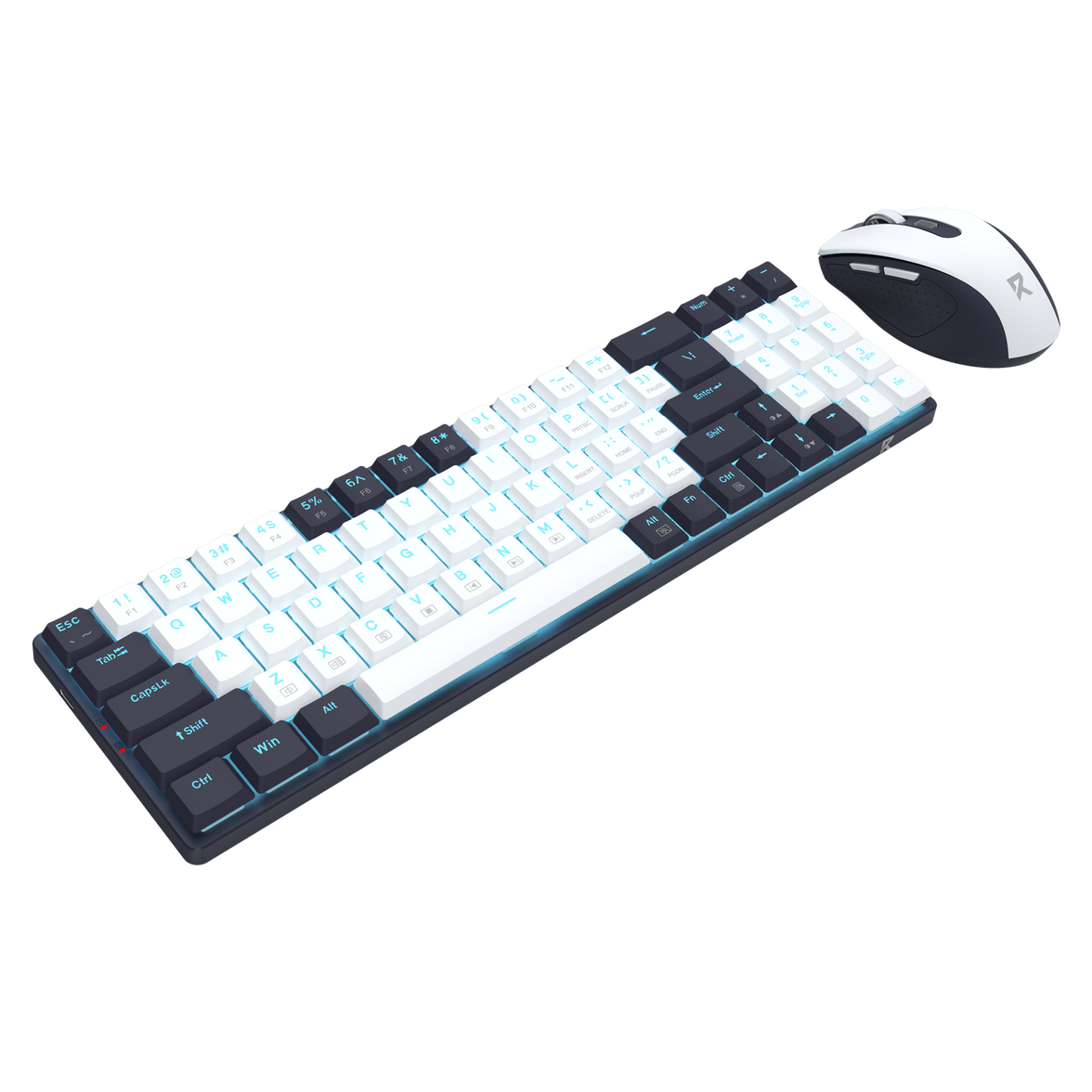 Redragon Office 2in1 Wireless Keyboard & Mouse Combo White-Black (BS-8773-VB)