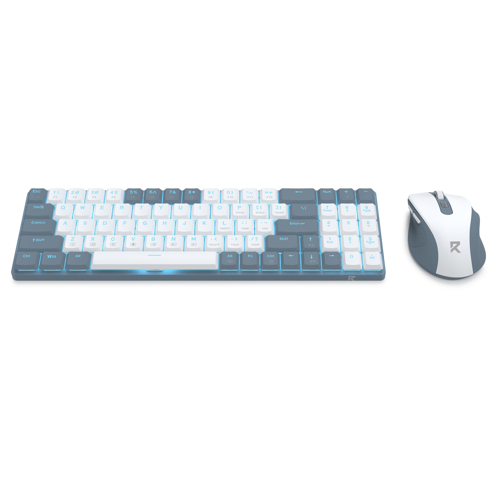 Redragon Office 2in1 Wireless Keyboard&Mouse Combo White-Grey (BS-8773-W)