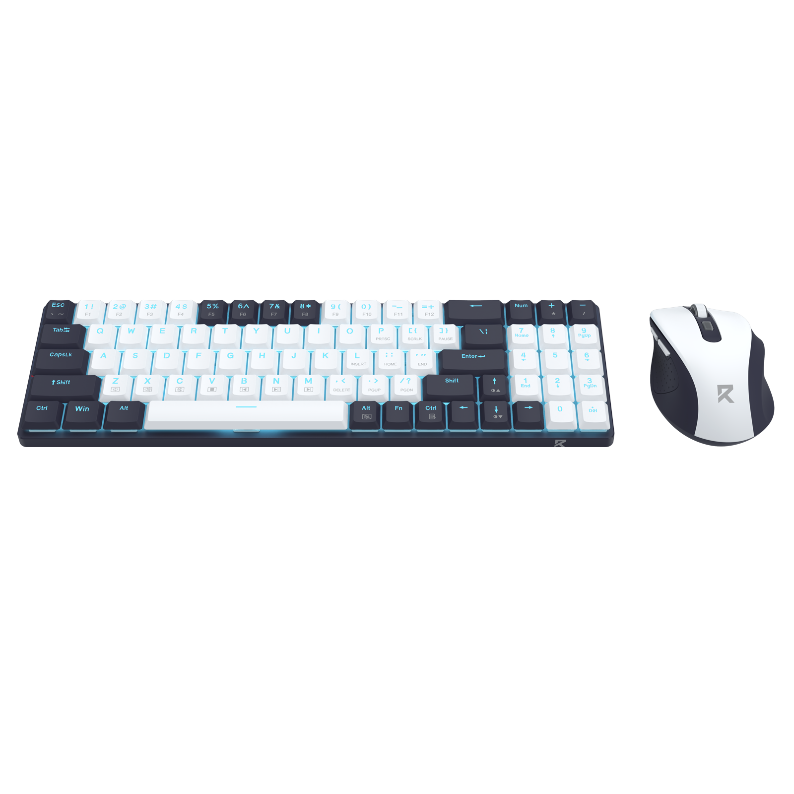 Redragon Office 2in1 Wireless Keyboard & Mouse Combo White-Black (BS-8773-VB)