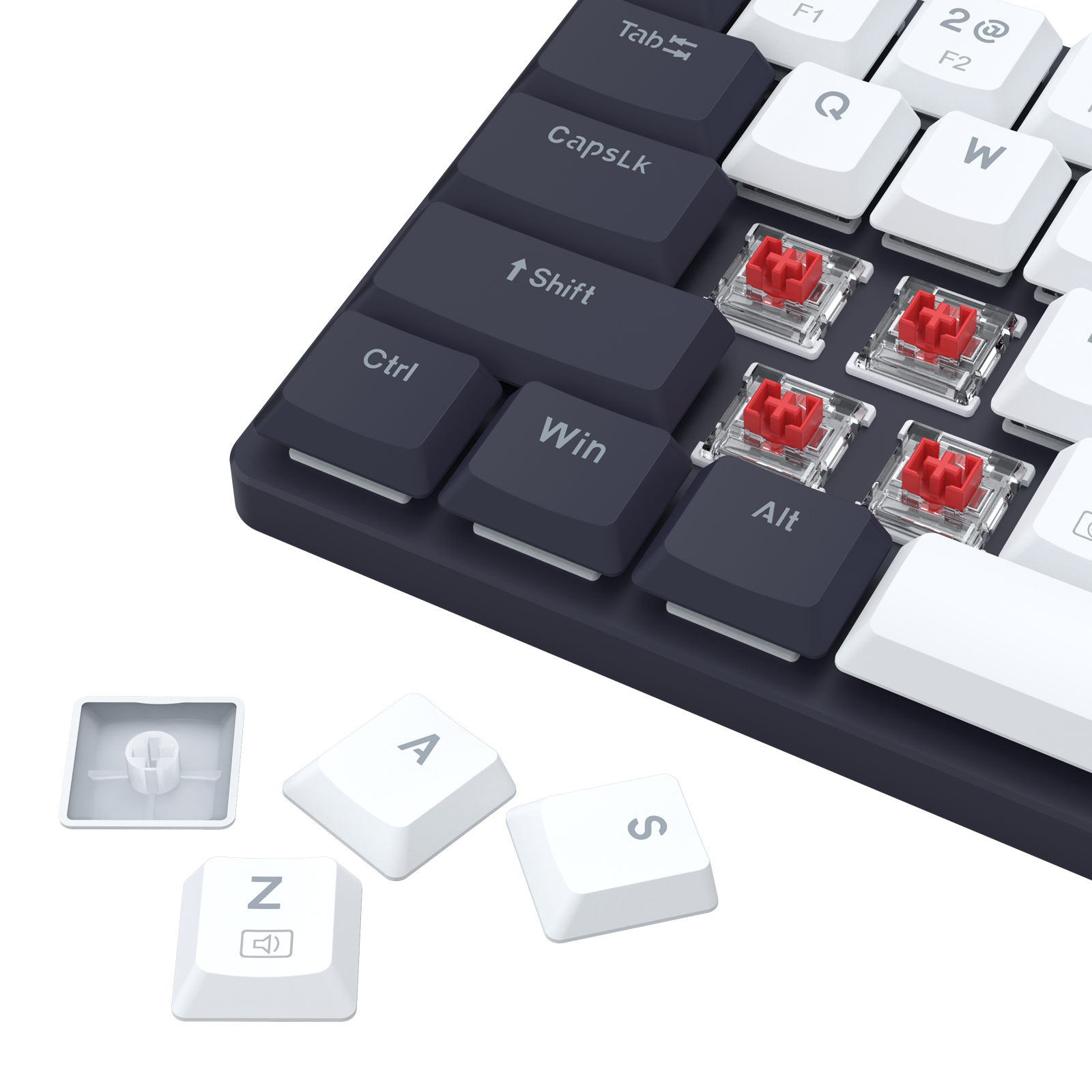 Redragon Office 2in1 Wireless Keyboard & Mouse Combo White-Black (BS-8773-VB)